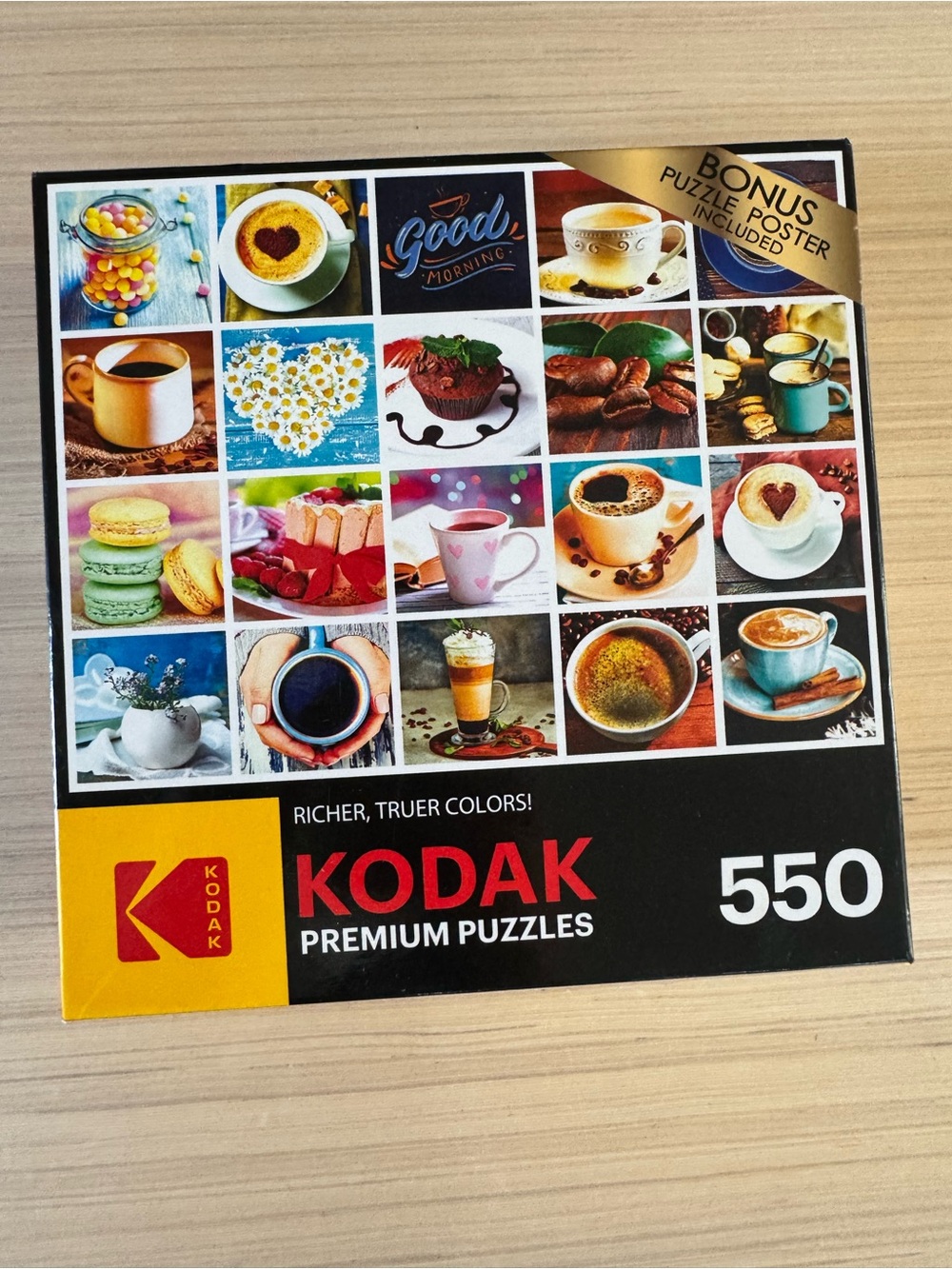"Love Coffee" Kodak RoseArt jigsaw puzzle 550 pieces. 24x18 Complete
